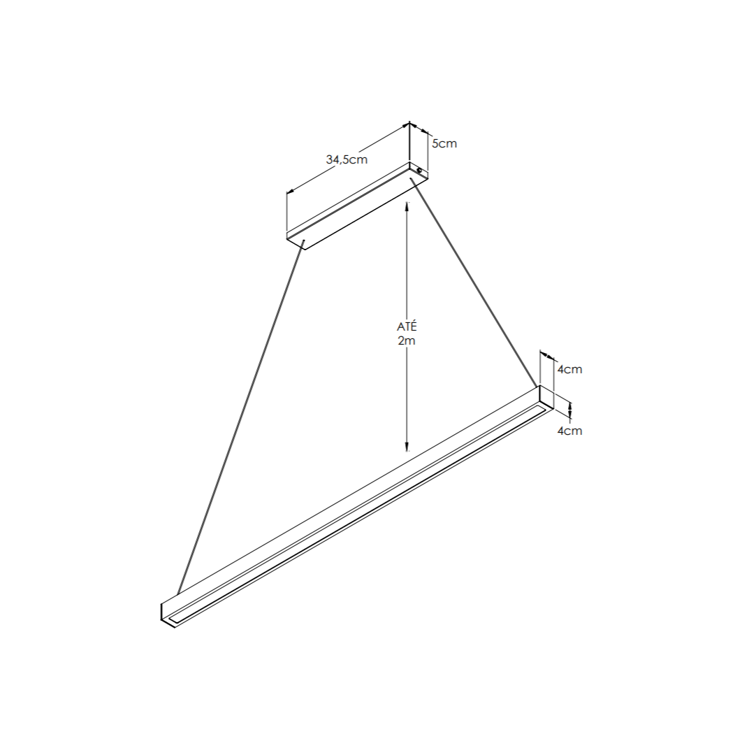 Lustre Pendente Moderno com LED